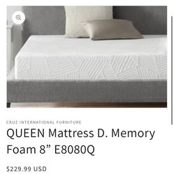 New Queen Mattress Memory Foam 