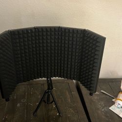 Iouyk Studio Recording Microphone Isolation Shield with Tripod Stand