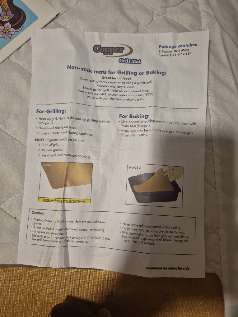 Copper Grill Mats