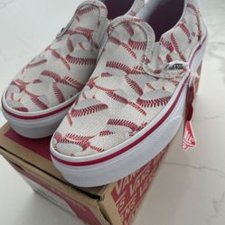 Vans Off The Wall Slip On Shoes - Size Youth 13 Brand New 