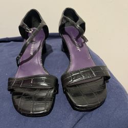 Black Leather Sandals 