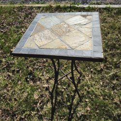 Price is firm.. Mosaic tile plant stand / side table