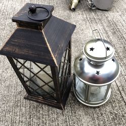 2 batteries operated lanterns perfect for in-outdoors