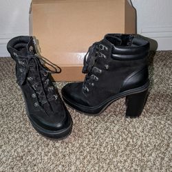 JLo Platform Ankle Boots Size 6.5