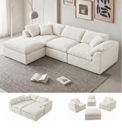 BRAND NEW WHITE MODULAR SECTIONAL SOFA- $600 OBO.