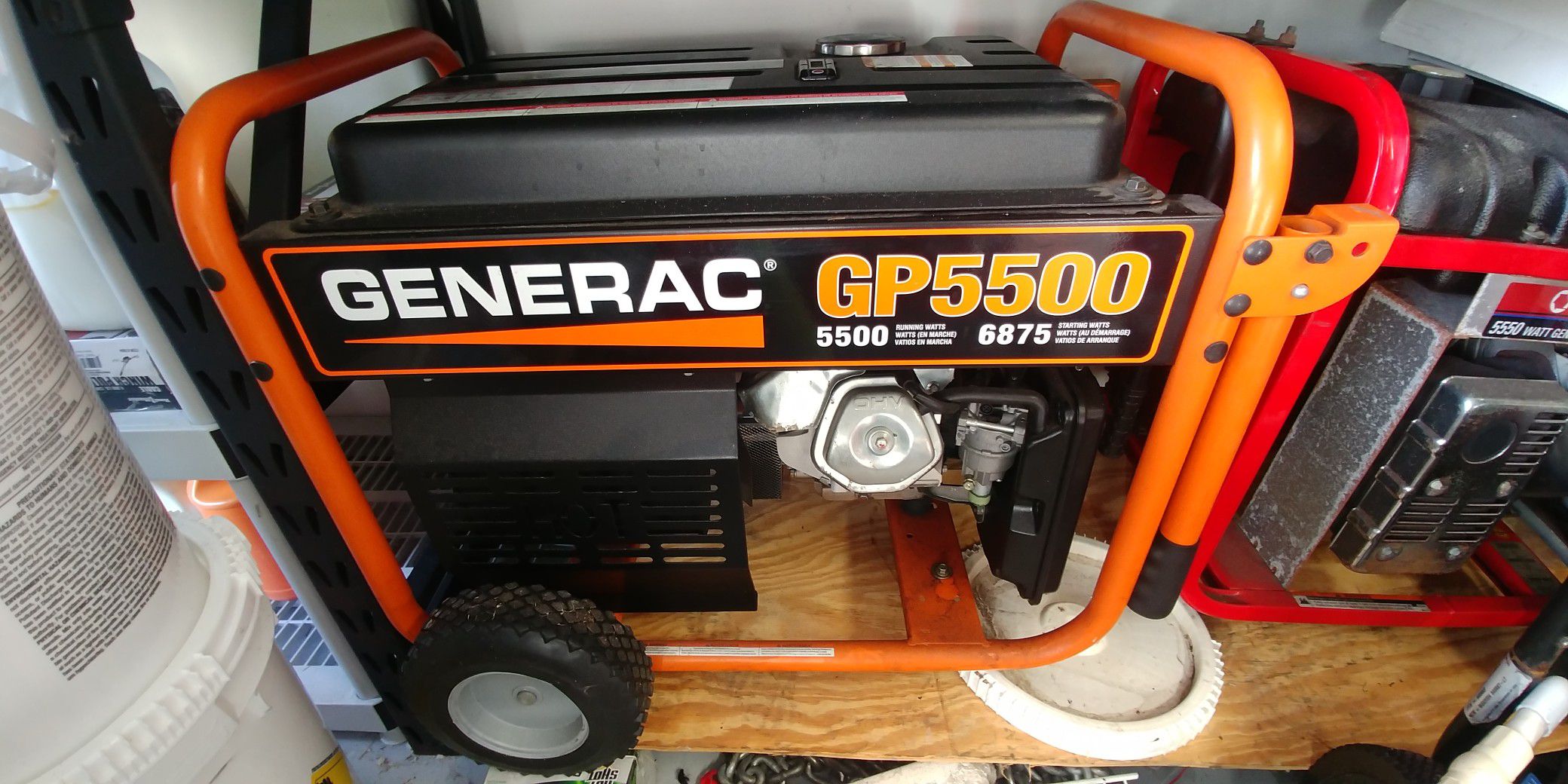 GENERAC GP5500 PORTABLE 5500 WATT GENERATOR RUNS LIKE NEW.