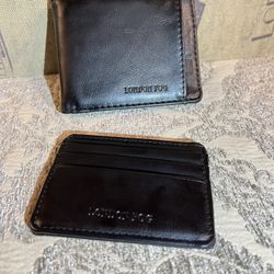 Wallet  LONDON FOG Genuine Leather Black Leather Black Bi Fold Wallet