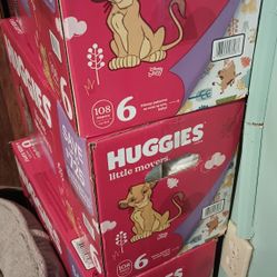 Size 6 Huggies Little Movers 