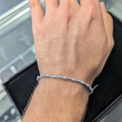 WG 7" 2.5mm 1.00ct Tw Diamond Bracelet 