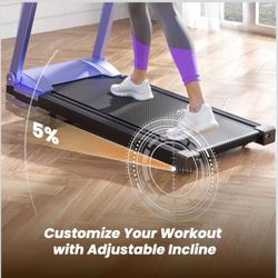 DeerRun Treadmills for Home with Incline and Handles, 3.0 HP Foldable Treadmill for Small Spaces, Folding Running Machine with Smart APP $160