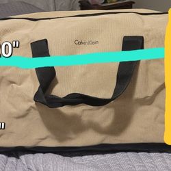 Calvin Klein Travel Duffle Bag- Beige