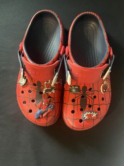 Spider Man Crocs Jr Size 6