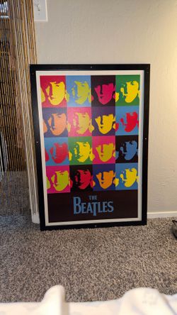 Beatles Poster Framed, Andy Worhol