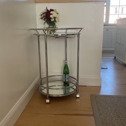 Round Serving Cart