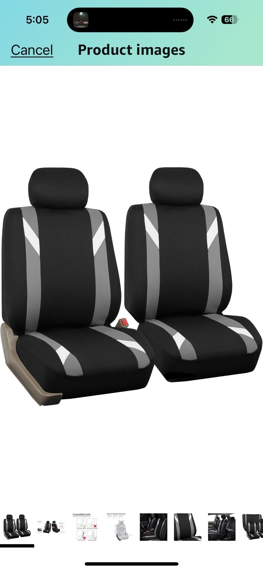 Car Seat Covers Front Seat Pair With Headrest Cover