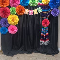 Mexican Fiesta Paper Flowers 