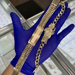 14K Gold Custom Bracelets 9”