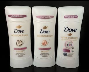 (PACK OF 3) DOVE DEODORANTS ADVANCED CARE