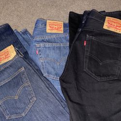 3 Pairs Of 501 Levi’s  
