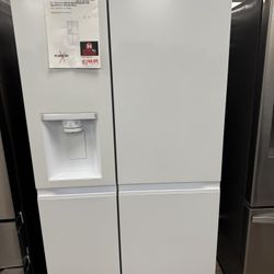 LRSXS2706W 27 cu. ft. Side-by-Side Refrigerator with Ice Dispenser - Smooth White