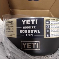 Yeti 4 Cup Dog Bowl Stainless Steel.  Brand New In Box.