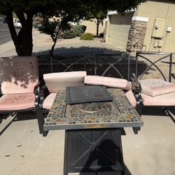 Outdoor Fire pit And Chairs 