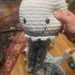 Jellyfish Plushie | Amigurumi | Amigurumi Jellyfish | Toddler Toy | Toddler 