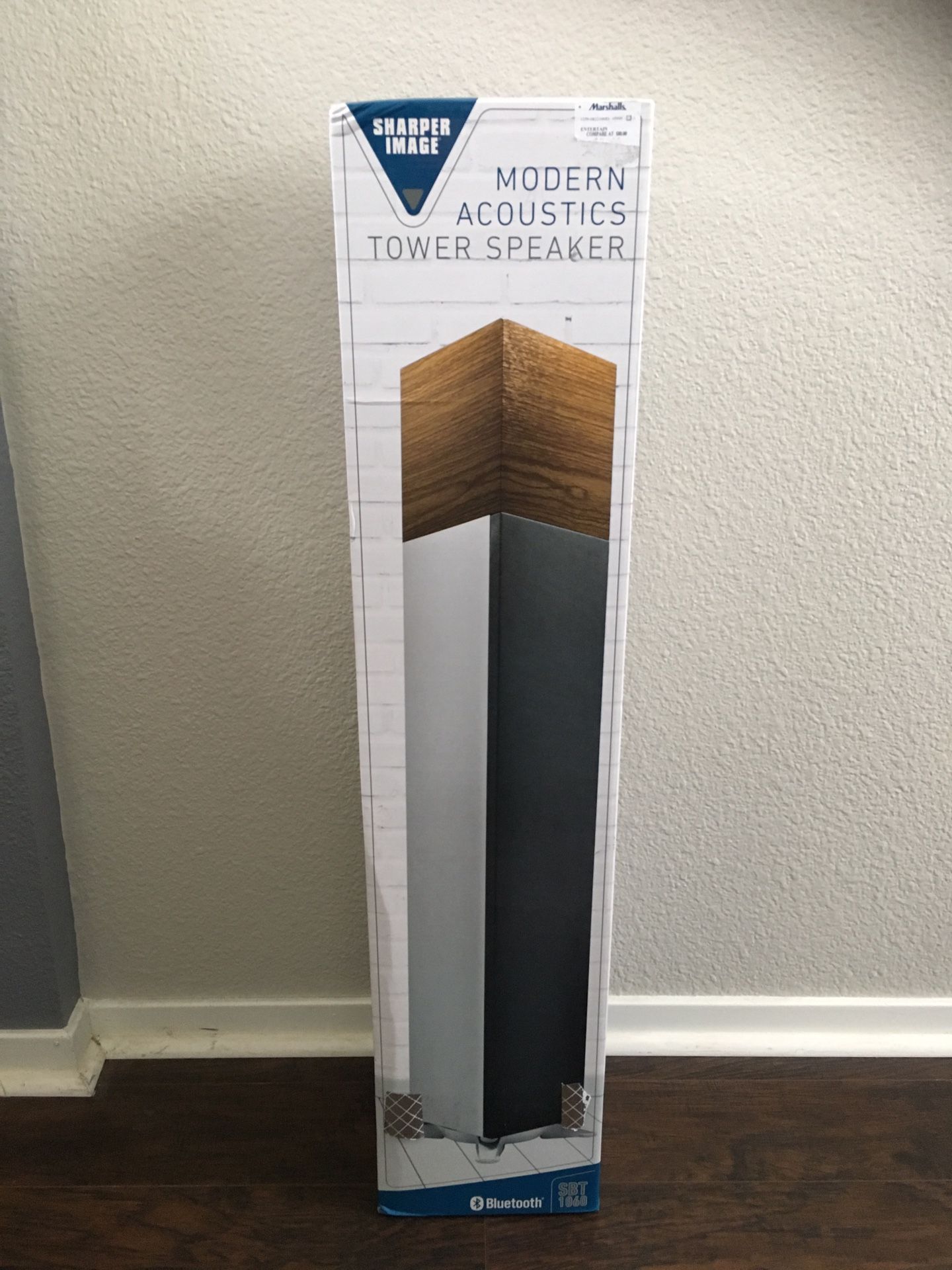 Sharper image modern acoustics store tower speaker sbt 1060