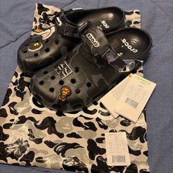 BAPE x Crocs Classic Clog Black Camo