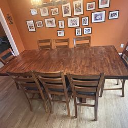 Dining Table and 8 Chairs