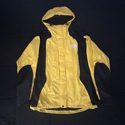 Yellow and Black North Face Vest