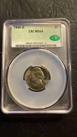 Silver nickel CAC MS 64