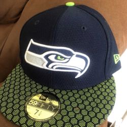 Seattle Seahawks New Era NFL Sideline Fitted Hat 7 1/4 