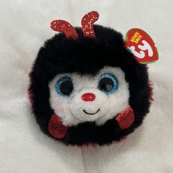 Beanie Ball TY. Izzy. Ladybug. Stuffed Animal
