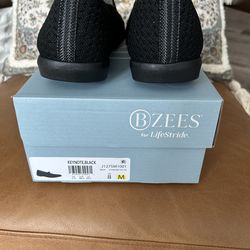 BZEES BLACK SHOES 8 1/2M NEW