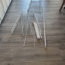 Wire shelves (closet maid)