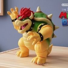 Nintendo The Super Mario Bros. Movie Bowser Figure with Fire Breathing Effect