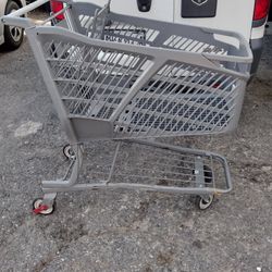 GREY PLASTIC SHOPPING CARTS 