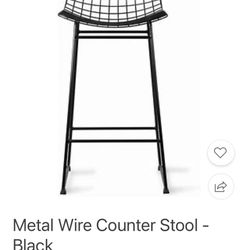 5 Modern Black Metal Chairs – $300 – Must Sell