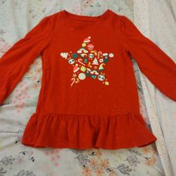 Cash Only) Girls Christmas Themed Long sleeve 