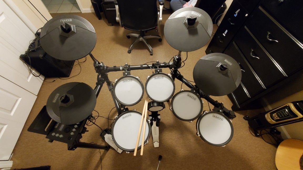Simmons SD600 Electronic Drums With Expansion Kit