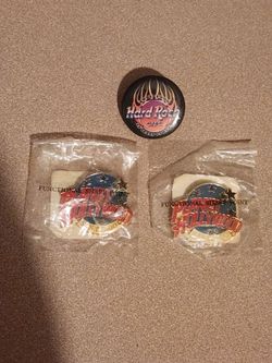Vintage Planet Hollywood San Diego NWT & Hard Rock Cafe Lapel Pins Set of 3 - $28