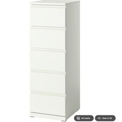 IKEA STORKLINTA
5-drawer dresser WHITE