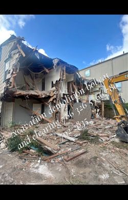 Excavation demolition bobcat