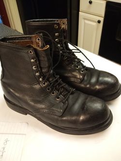 RED WING WORK BOOTS STEEL TOE SIZE 9
