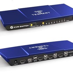USB-C HDMI KVM Switch 1 Monitor 4 Computers