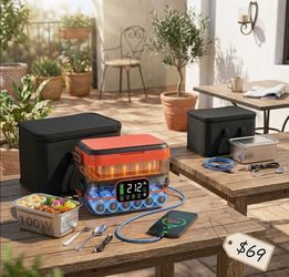 ​Lonchera Eléctrica Inalámbrica Recargable – Calienta Tu Comida Donde Sea! ($69)