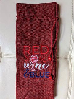The "Red Wine & Blue" Bottle Holder