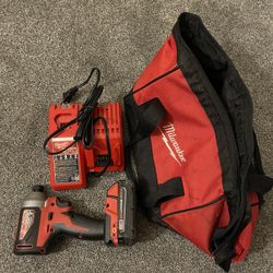 Milwaukee Impact Drill with Battery And Charger