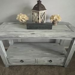 Custom Finished Shabby Chic Entry Table / Buffet / TV stand